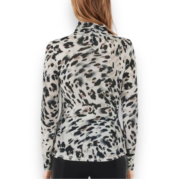 BCBGMAXAZRIA Printed Turtleneck in Multi Size Small NWT - Picture 12 of 12